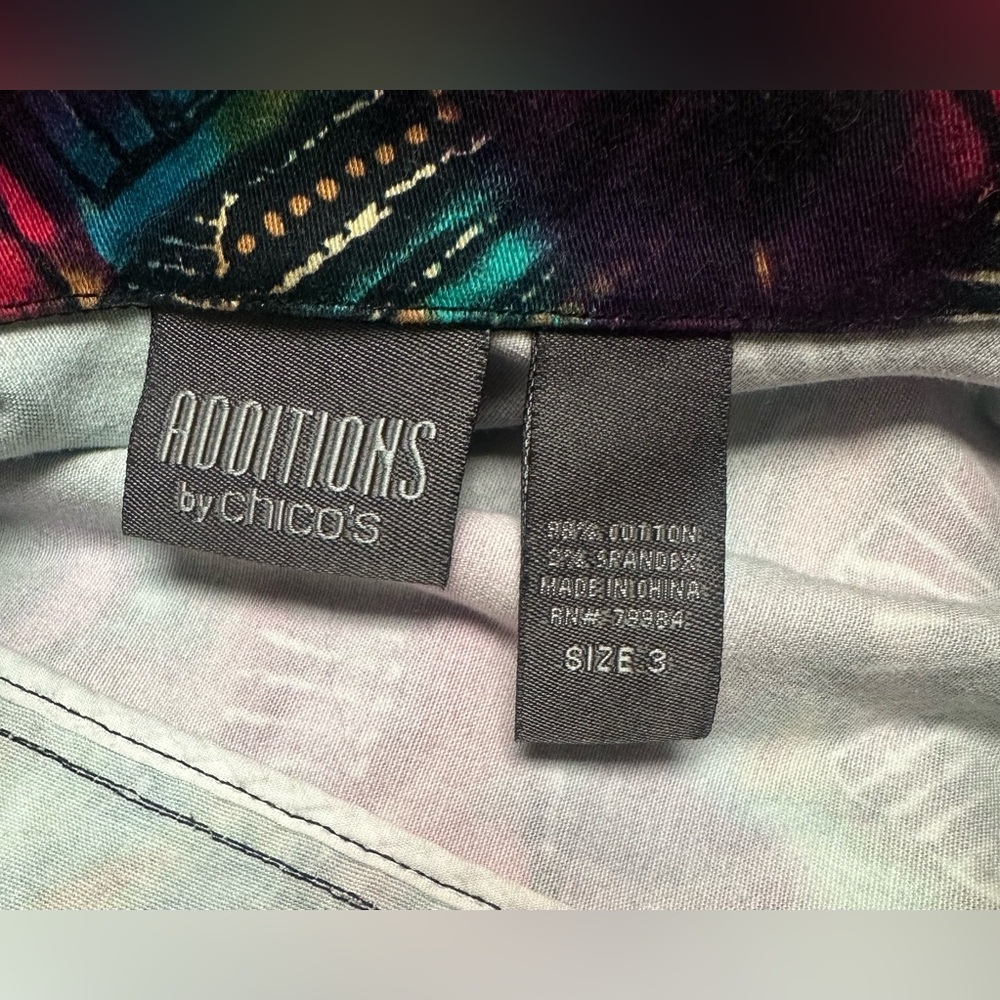 Chico's Multicolor Abstract Jacket - Picture 11 of 11